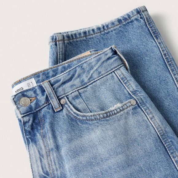 Mango High-Rise Tapered Jeans New - Picture 4 of 8